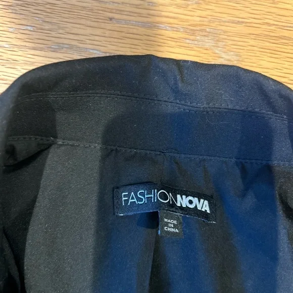 Fashion Nova Classic Black Blazer Jacket Dress 👗 - Picture 6 of 9